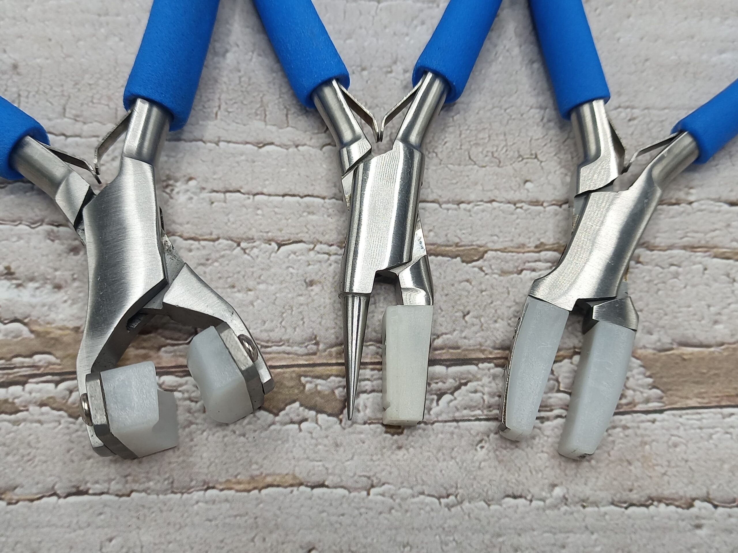 Nylon Jaw Plier Set – Bracelet Bending, Flat & Round/Flat | Non-Marring Jewelry Tools for Wire Shaping & Forming