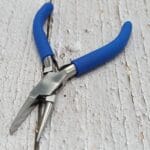 Dual-Function Jewelry Plier – Flat & Round Nose with Ergonomic Blue Grip