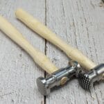 Texture Hammer Set – 4 Unique Metal Stamping Heads | Dimples, Stripes & Checkered Designs | Jewelry & Metalworking Tools