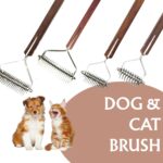 Coat King Brush Set – Blades 20, 18, 12, 8 | Stainless Steel Grooming Rake with Wooden Handles for Dogs & Cats