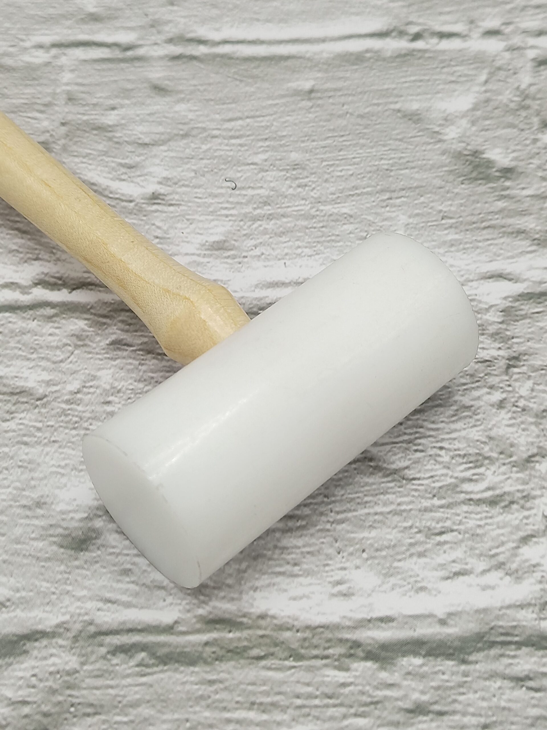 White Nylon Jewelry Hammer – Non-Marring Mallet for Metal Forming & Wire Shaping | Lightweight & Durable