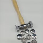 Jewelry Texture Hammer – 9 Interchangeable Tips for Metal Patterning | Moonscape, Diamond, Rain & More