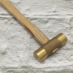 Mini Brass Hammer – Precision Jewelry Making Tool for Shaping & Stamping | Lightweight with Wooden Handle