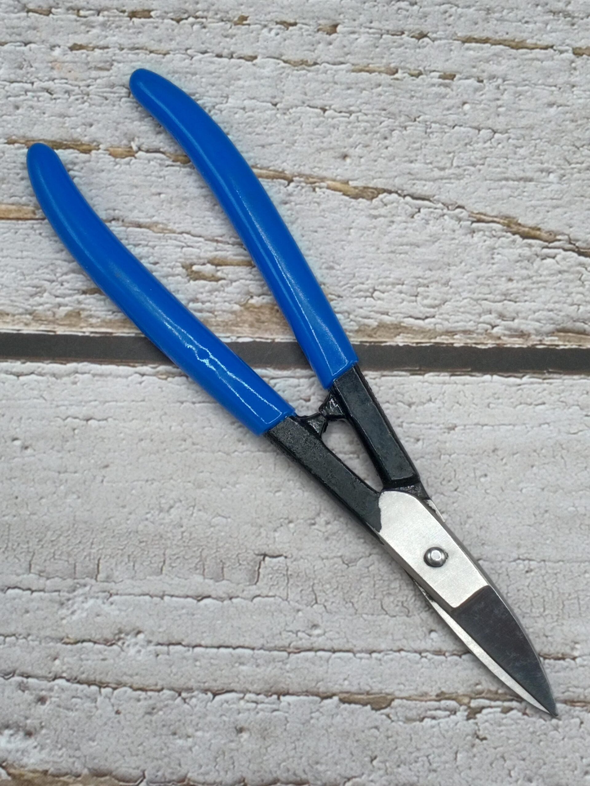 Jeweler’s Shears – Straight Blade Tin Snip Scissors for Cutting Soft & Medium-Hard Metals