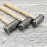 Texture Hammer Set – 3 Double-Sided Hammers with 6 Unique Faces | Pyramid, Spiral, Cross-Hatch & More for Jewelry Texturing