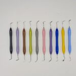 Dental Composite Filling Instrument Set – 10-Piece Kit with Silicone Handles | Non-Stick, Ergonomic