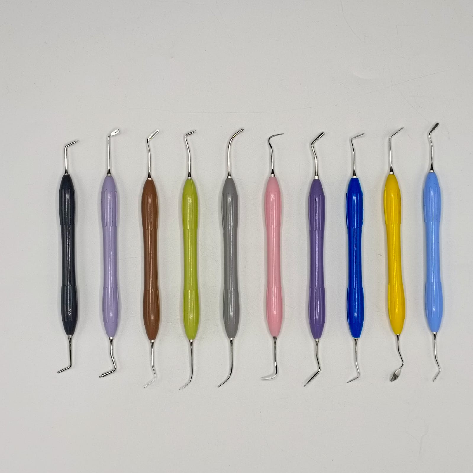 Dental Composite Filling Instrument Set – 10-Piece Kit with Silicone Handles | Non-Stick, Ergonomic