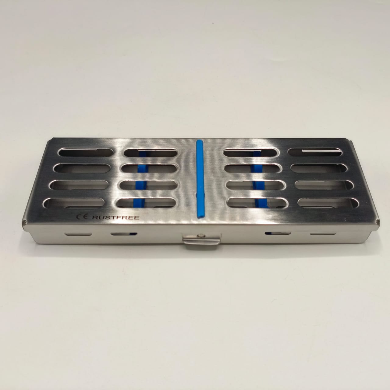 Sterilization Cassette Rack Tray – Stainless Steel Autoclave Box for 5 Dental Surgical Instruments