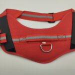 Dog Harness K9 - Visible Staps - Large - Red - Adjustable Premium Quality